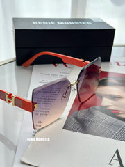 GENIE MONSTER Gradient Red Sunglasses