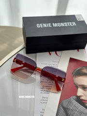 GENIE MONSTER Gradient Red Sunglasses