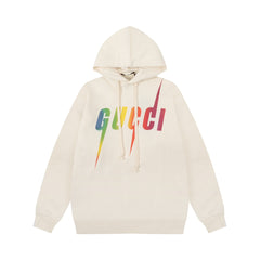 Colorful lightning edge letter blade sweatshirt