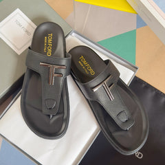 Men's flip-flops cross-strap beach sandals