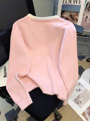 Versatile 3D Diamond Pullover Sweater