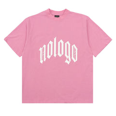 no logo letter hole graffiti print T-shirt