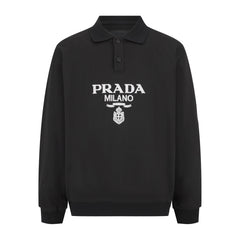 Patch embroidered POLO sweatshirt