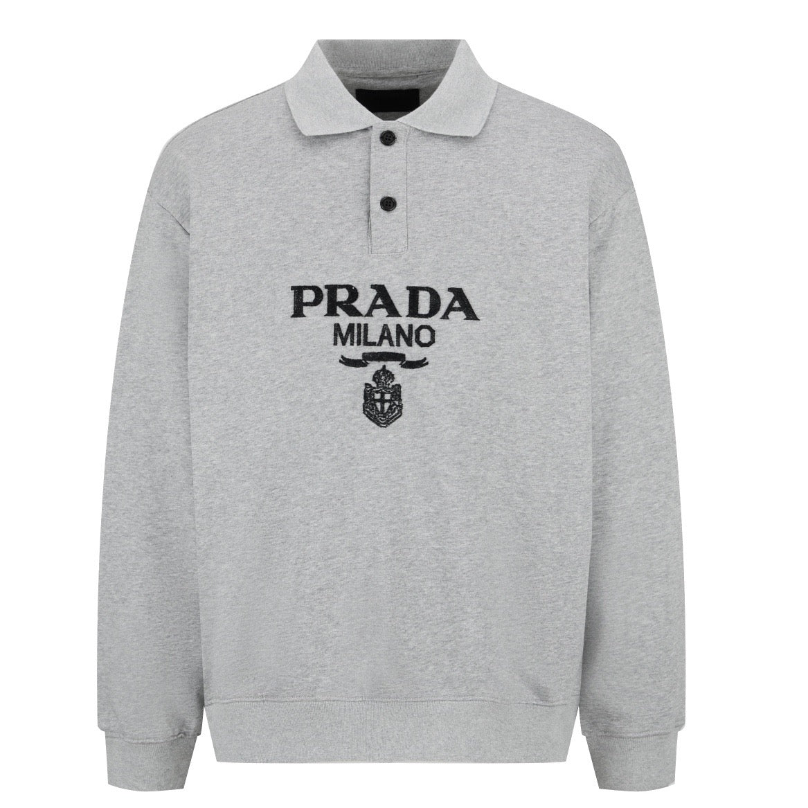 Patch embroidered POLO sweatshirt