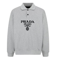 Patch embroidered POLO sweatshirt