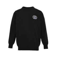 Double G embroidered small logo knitted sweater