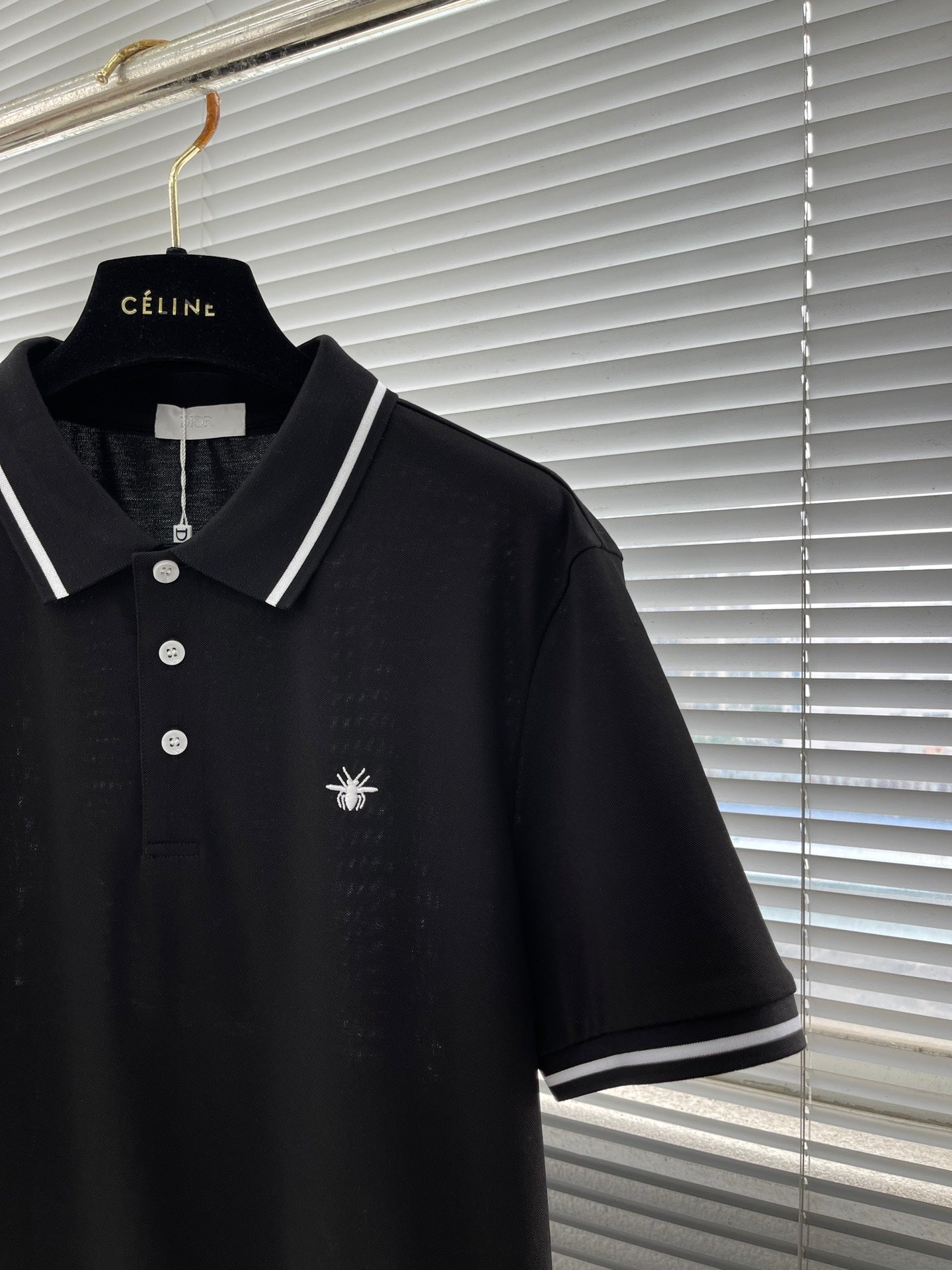 Dio 24SS classic embroidered short-sleeved polo shirt