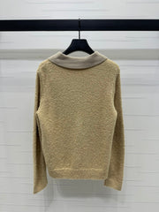 24FW NEW MM mohair lapel knitted cardigan