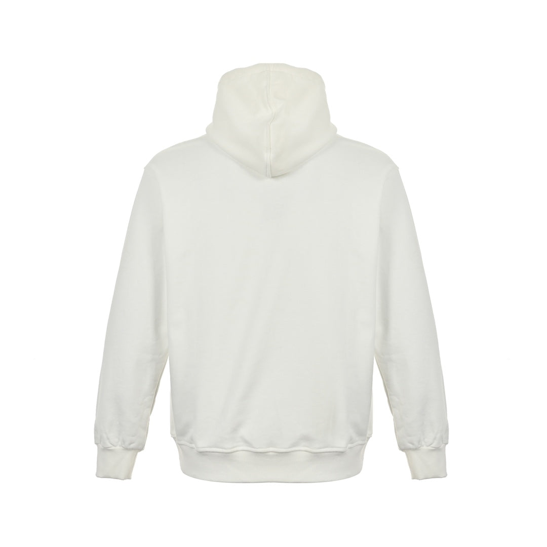 Small embroidered logo hooded sweatshirt