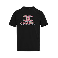 Double Shadow Letter Logo Embroidered Short Sleeves