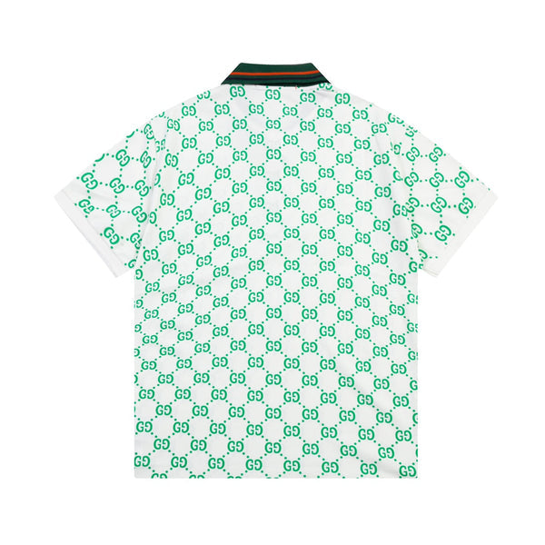 All-Over Double G Print Polo Shirt