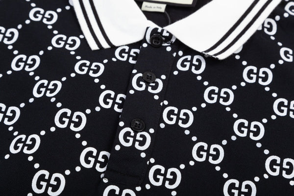 All-Over Double G Print Polo Shirt