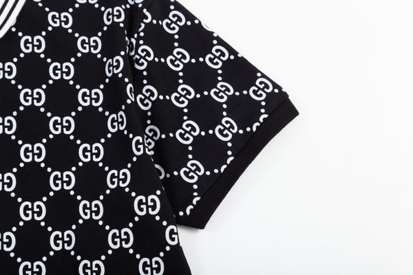 All-Over Double G Print Polo Shirt