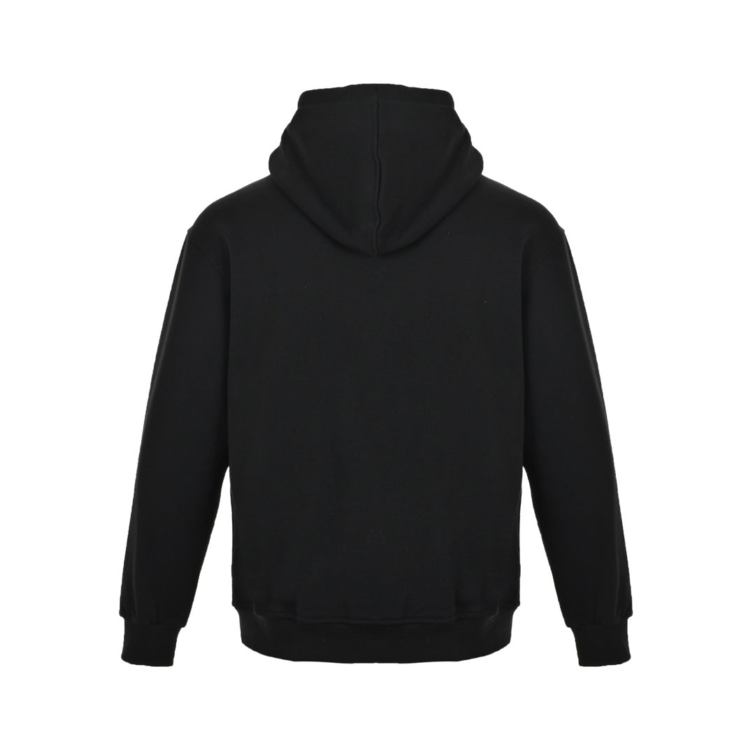 embroidered lettering hooded sweatshirt